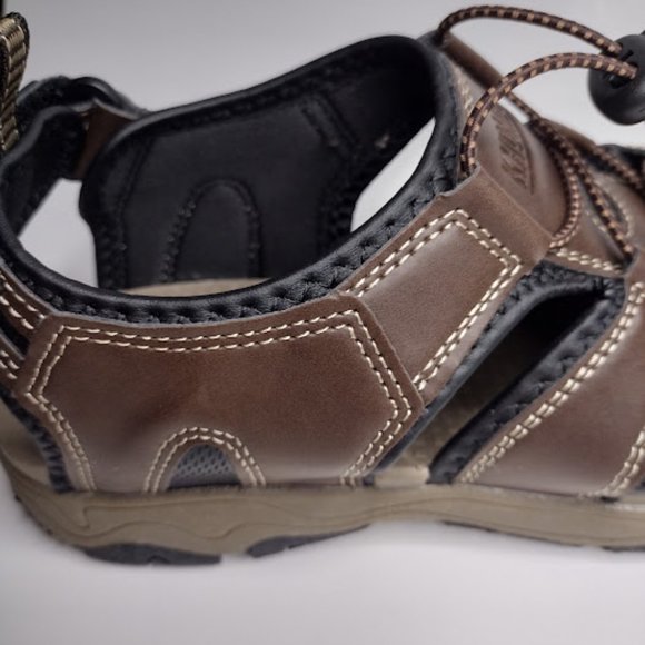 NEW Men\'s KHOMBU COMFORT Brown Tan Black Fisherman Sandal Shoes main image 7